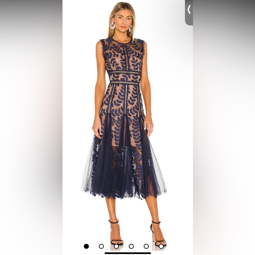 NEW Bronx and Banco Saba Midi dress in Navy